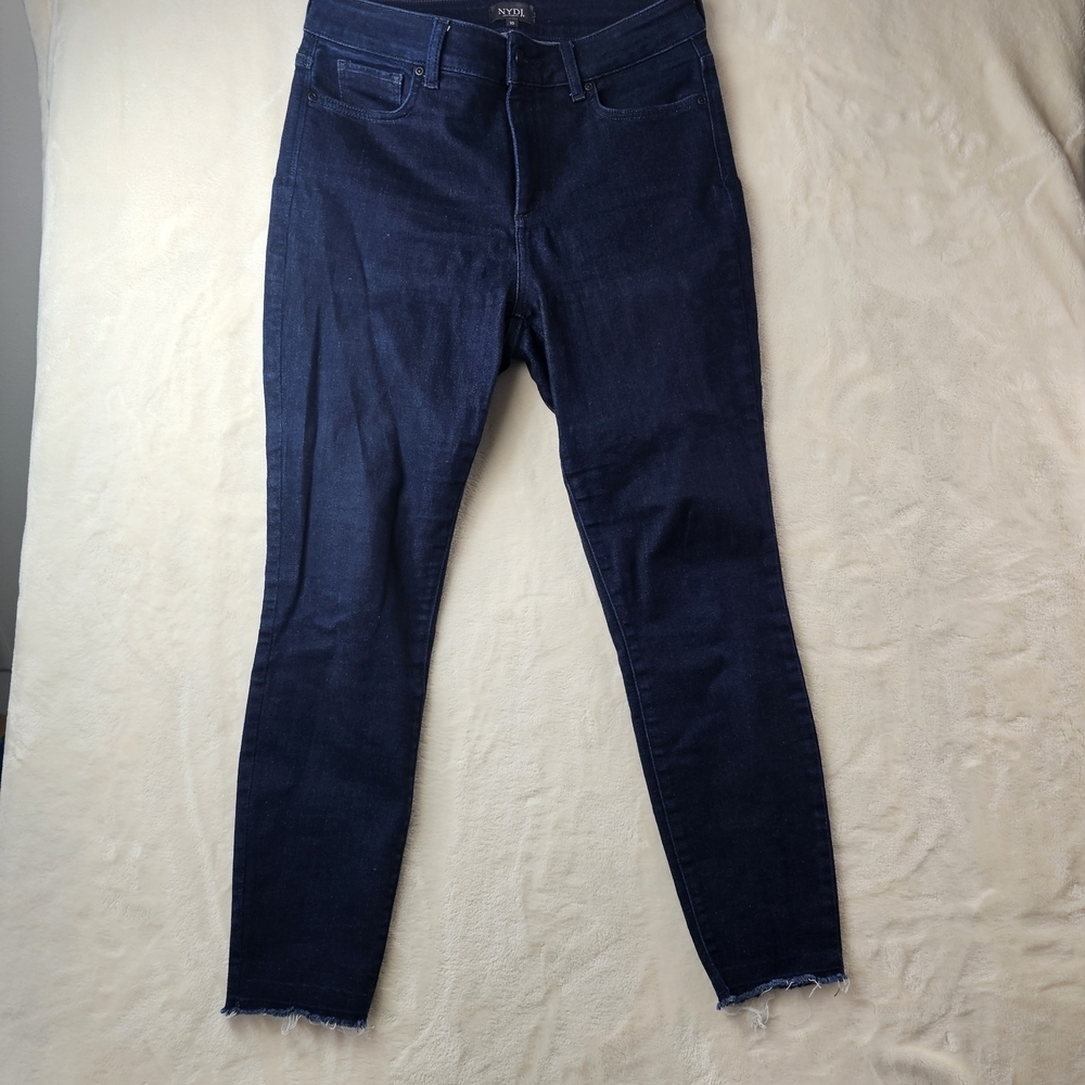NYDJ Skinny Ankle Ami Women's 10 Dark Blue Jeans western stretch comfort